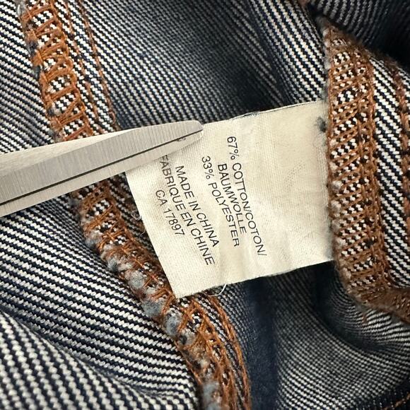 Gap Womens Classic Soft Denim Pockets Button-Up Blue Long Sleeve Jean Jacket XS - Picture 11 of 11